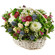 basket of chrysanthemums and roses. Krasnodar