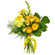 Yellow bouquet of roses and chrysanthemum. Krasnodar